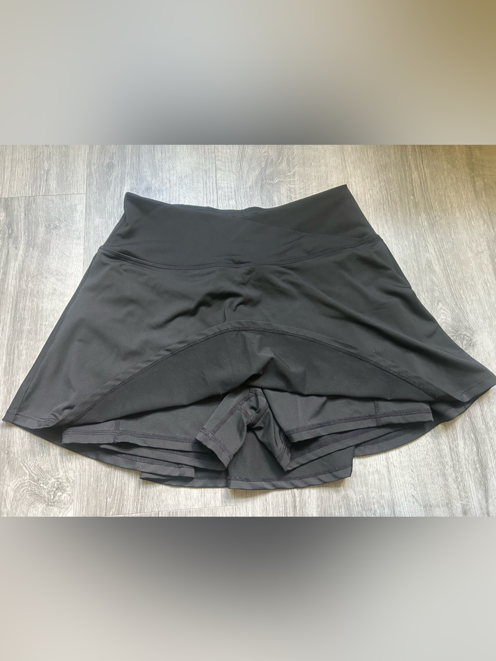 Women's Black Active Skort with Built-in Shorts